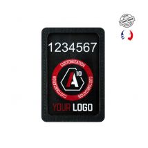 Porte Numéro D'identification + Logo Velcro Poitrine Sécu-one Noir - A10 Equipment - Vet Sécurité