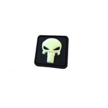 Patch Punisher En Gomme Glow White - Jtg - Vet Sécurité