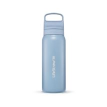 Butelka filtrująca ze stali nierdzewnej 530ml go series - niebieski - lifestraw