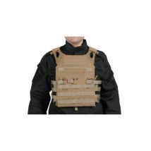Gilet Porte-plaque V18 + 2 Plaques De Protection Dummy - Tan - Delta Tactics - Vet Sécurité