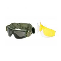 Lunettes Avec 3 Verres 800 Colorés - Vert Od - Delta Tactics - Vet Sécurité