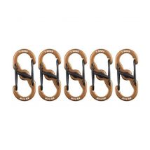 S-biner Microlock Aluminum - 5 Pack - Coyote - Nite Ize - Vet Sécurité
