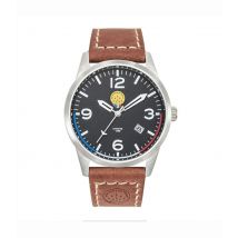 Montre Airshow Bracelet Cuir Marron - Patrouille De France - Vet Sécurité