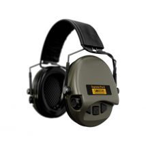 Casque Anti-bruit Suprême Pro-x Slim Vert Olive Serre-tête Cuir Noir - Msa Sordin - Vet Sécurité