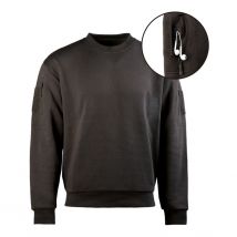 Sweat Tactique Col Rond Noir - Miltec - Taille Xl - Vet Sécurité