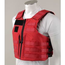 Gilet Pare-balles Full Tactical Nij Iiia Security Rouge Unisexe - Le Protecteur - Taille M - Vet Sécurité