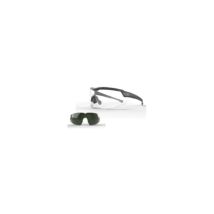 Regulowane okulary balistyczne tac rolling thunder (zestaw 2 szkieł bezbarwne/przyciemniane) - czarne - edge tactical