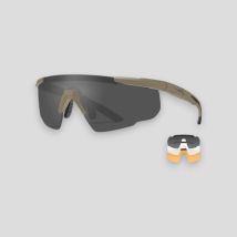 Balistyczne okulary ochronne saber advanced (zestaw 3 soczewek szary/bezbarwny/rdzawy) - tan - wiley x