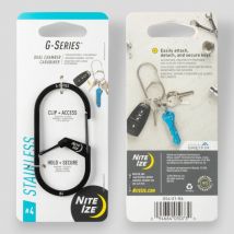 G-series dual chamber carabiner 4 - black - nite ize