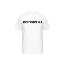 Tee-shirt Agent Cynophile Blanc - Vetsecurite - Taille 2xl - Vet Sécurité