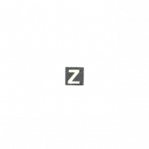 Naszywka rzepowa fotoluminescencyjna litera z