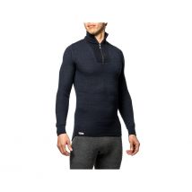 Tee-shirt Manches Longues Avec Zip Turtleneck 200 Bleu Marine - Woolpower - Taille 2xs - Vet Sécurité