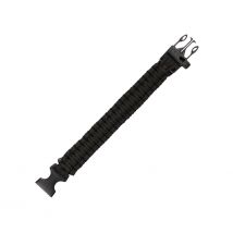 Bracelet De Survie Avec Sifflet Noir - 101 Inc - Vet Sécurité
