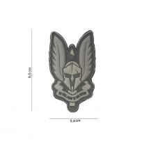 Patch 3d Spartan Gris En Pvc - 101 Inc - Vet Sécurité