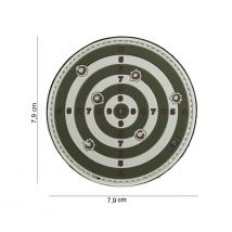Patch 3d Cible Vert En Pvc - 101 Inc - Vet Sécurité