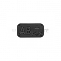 Patch Rectangle Groupe Sanguin Ab+ Blackops - Jtg - Vet Sécurité