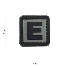 Patch 3d w pvc litera e - 101 inc