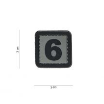 Patch 3d En Pvc Chiffre 6 - 101 Inc - Vet Sécurité