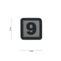 Patch 3d En Pvc Chiffre 9 - 101 Inc - Vet Sécurité