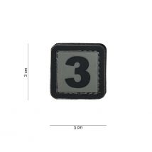 Patch 3d En Pvc Chiffre 3 - 101 Inc - Vet Sécurité