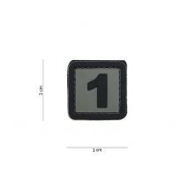 Patch 3d En Pvc Chiffre 1 - 101 Inc - Vet Sécurité
