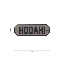 Patch 3d En Pvc "hooah" Gris - 101 Inc - Vet Sécurité