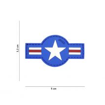 Patch 3d En Pvc "air Force" Bleu - 101 Inc - Vet Sécurité