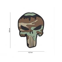 Patch 3d En Pvc Punisher Woodland - 101 Inc - Vet Sécurité