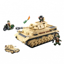 Niemiecki czołg 2 w 1 panzer iv/nashorn wwii m38-b0693 - sluban