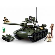 Rosyjski czołg 2 w 1 t-34/su-100 wwii m38-b0689 - sluban