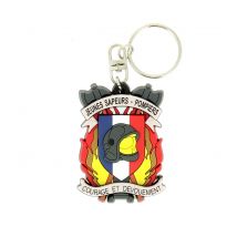 Porte Clés Souple Sapeurs Pompiers Jsp Blason - Patrol Equipement - Vet Sécurité