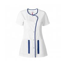 Tunique Femme Anti-bacterienne Mc Cp Naela Blanc/marine - Hasson - Taille S - Vet Sécurité