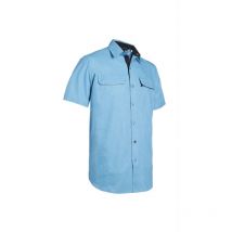 Chemise Manches Courtes Airspeed Bleu Chiné - North Ways