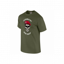 Tee Shirt Vert Metro Le Diable Rit Avec Nous - Army Design - Taille L - Vet Sécurité