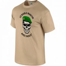 Tee Shirt Coyot Le Diable Marche Avec Nous - Army Design - Taille L - Vet Sécurité