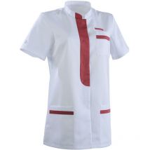 Tunique Femme Coupe Cintrée Kim Blanc Et Rouge - Lafont - Taille L - Vet Sécurité