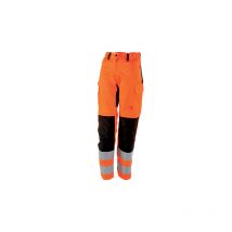 Pantalon De Travail Femme Tara Hv Orange / Noir - Lafont - Taille Xs - Vet Sécurité