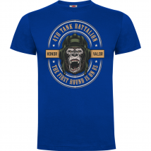 Tee-shirt Bleu Royal Tank Battalion - Army Design - Taille L - Vet Sécurité