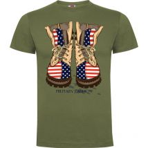 Tee-shirt Vert Military Fashion - Army Design - Taille S - Vet Sécurité