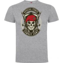 Tee-shirt Combat Army Gris Chiné - Army Design - Taille Xl - Vet Sécurité