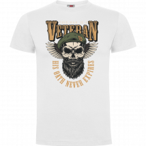 Tee-shirt Blanc His Oath Never Expires - Army Design - Taille Xl - Vet Sécurité