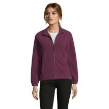 Veste Micropolaire Zippée North Femme Bordeaux - Sol's - Taille S - Vet Sécurité