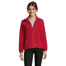 Veste Micropolaire Zippée North Femme Rouge - Sol's - Taille Xl - Vet Sécurité