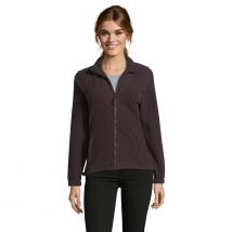 Veste Micropolaire Zippée North Femme Chocolat Foncé - Sol's - Taille Xl - Vet Sécurité