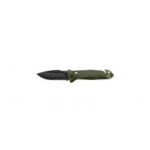 Couteau De Poche Cac Serration Pa6 Vert Olive - Tb Outdoor - Vet Sécurité