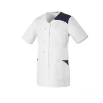 Tunique Femme Manches Courtes Flavie Blanc Et Bleu - Robur - Taille S - Vet Sécurité