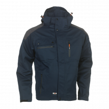 Veste De Travail Imperméable Multipoches Persia Bleu Marine Et Noir - Herock - Taille 3xl - Vet Sécurité