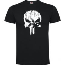 Tee-shirt Punisher Blanc Noir - Army Design - Taille 2xl - Vet Sécurité