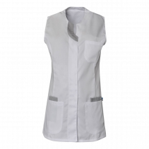 Tunique Femme Sans Manches Lila Blanc Et Gris - Snv - Taille S - Vet Sécurité