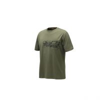 T-shirt À Manches Courtes Pour Homme Tactical Vert - Beretta